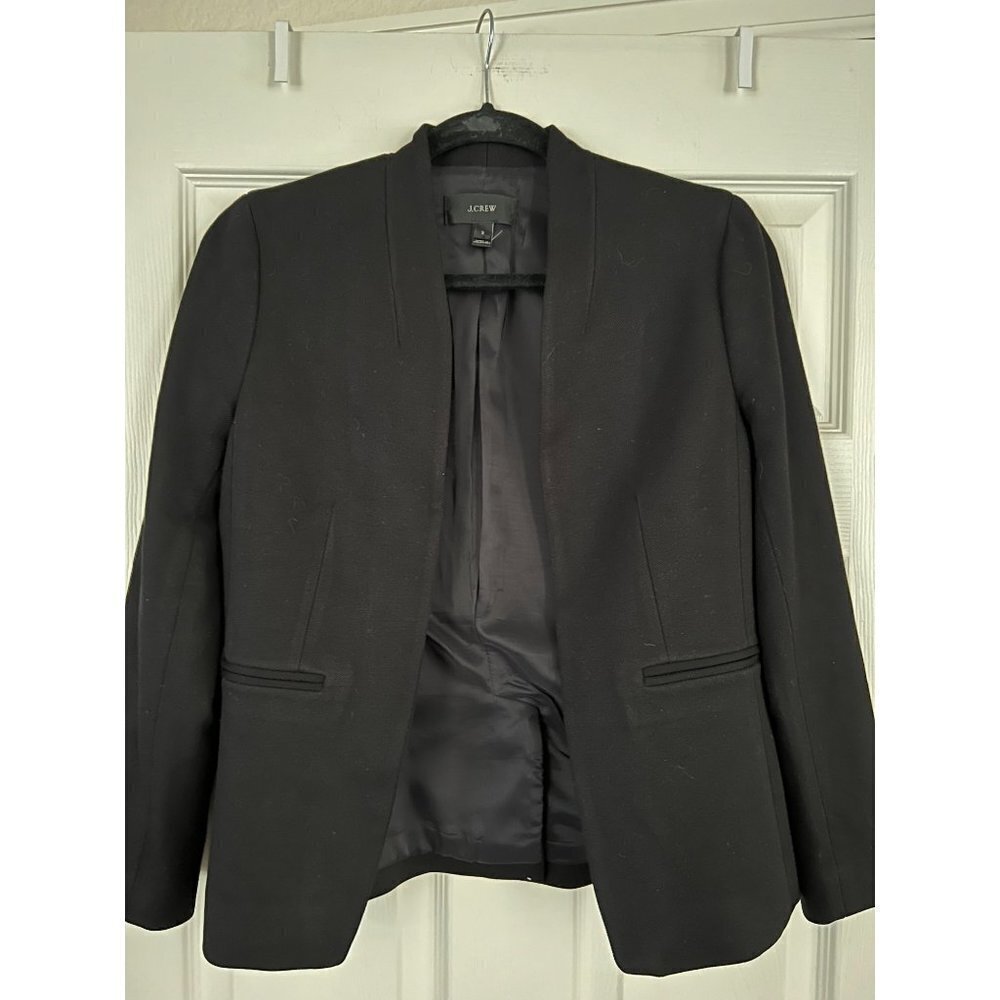 J.Crew | Going-out Blazer in Stretch Twill Black Sz 2 #H2743